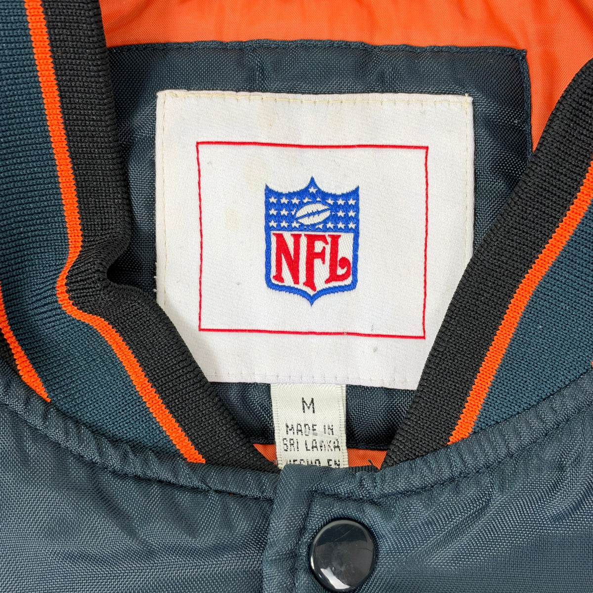 Vintage Chicago Bears Jacket Satin Snap Button