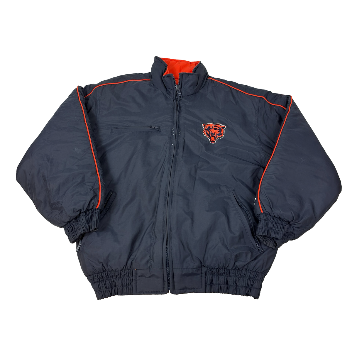 Vintage Chicago Bears Jacket Winter Puffer Logo Athletic