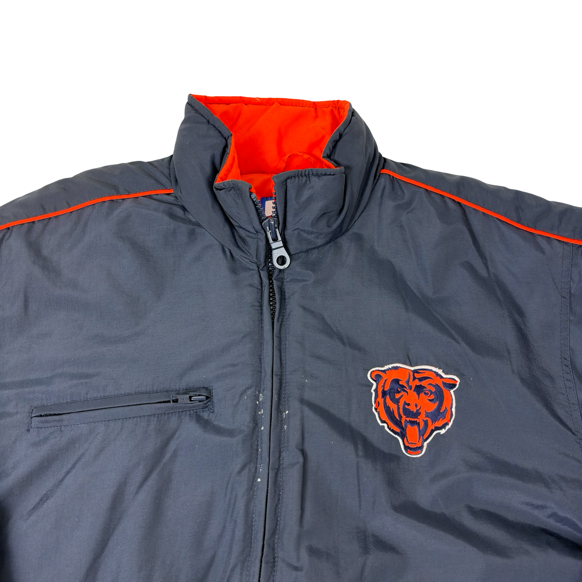 Vintage Chicago Bears Jacket Winter Puffer Logo Athletic