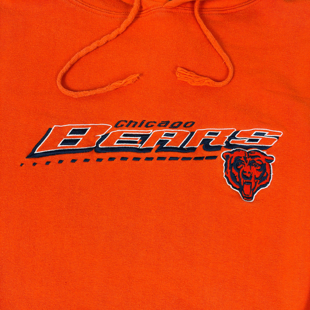 Vintage Chicago Bears Hoodie Logo Athletic Orange