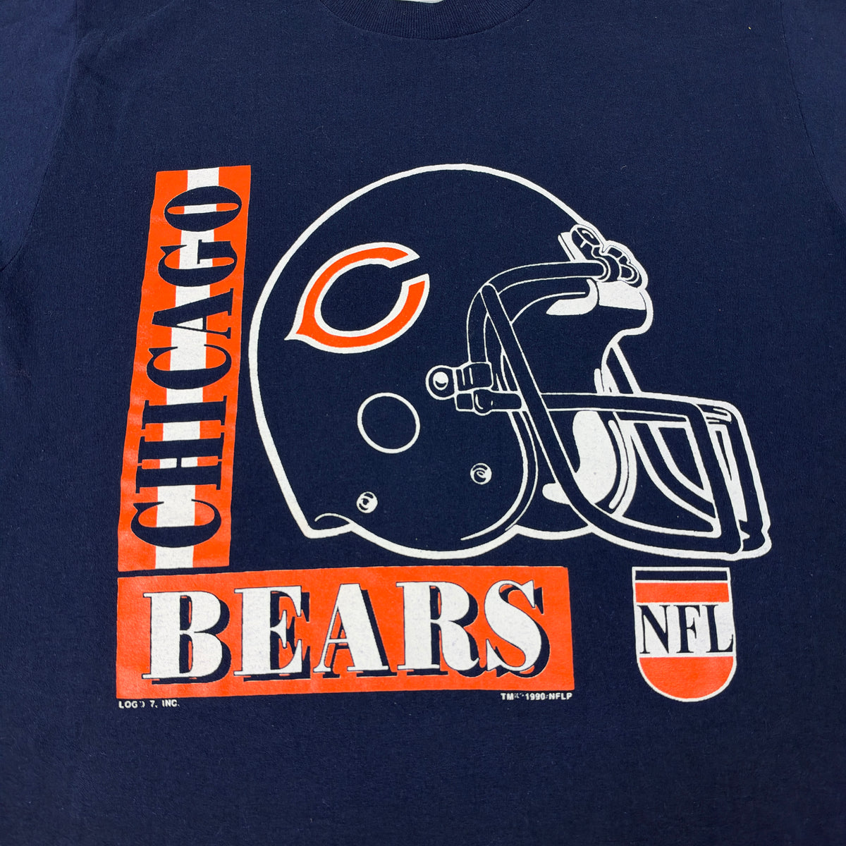 Vintage Chicago Bears Shirt Helmet Logo 7