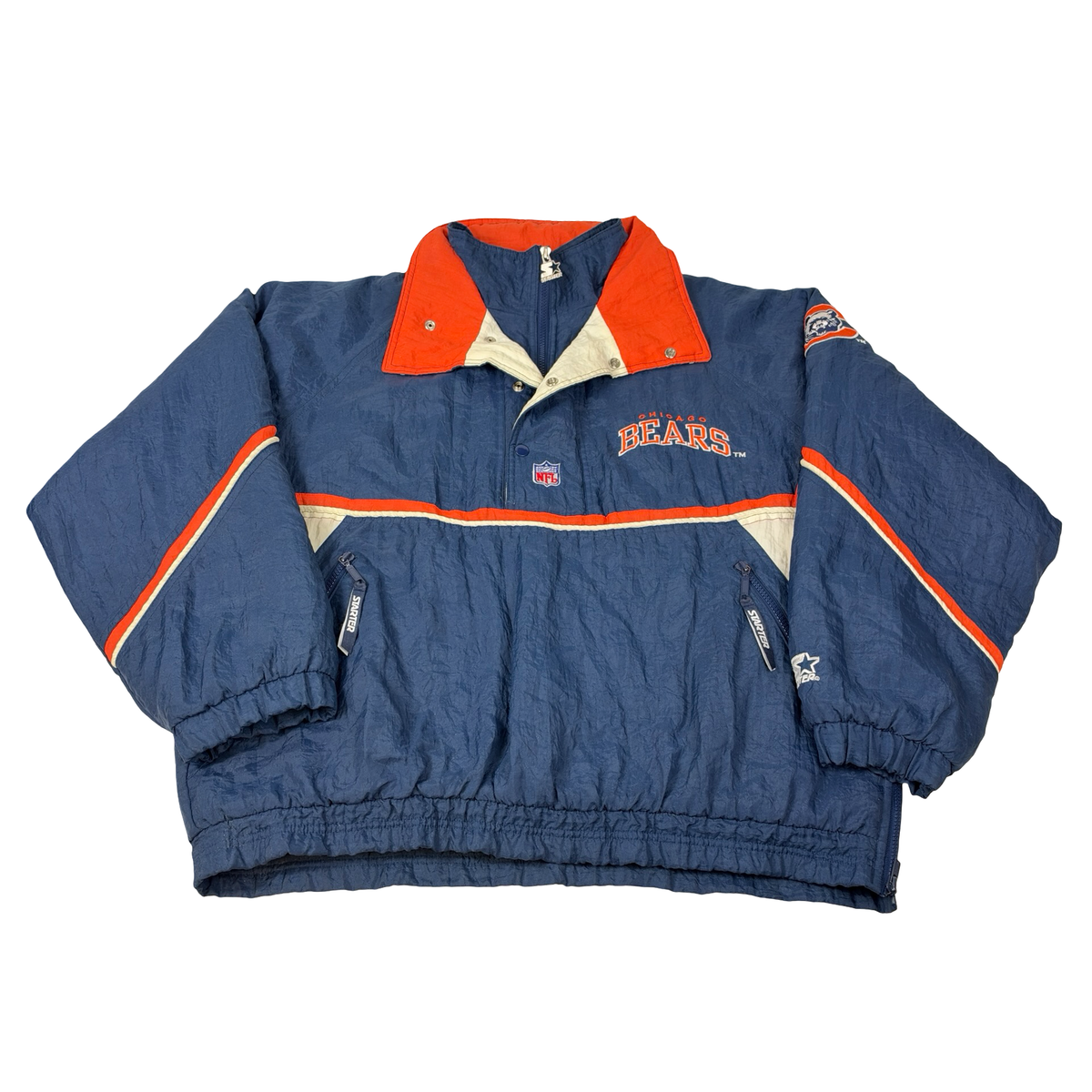 Vintage Chicago Bears Jacket Pullover Puffer