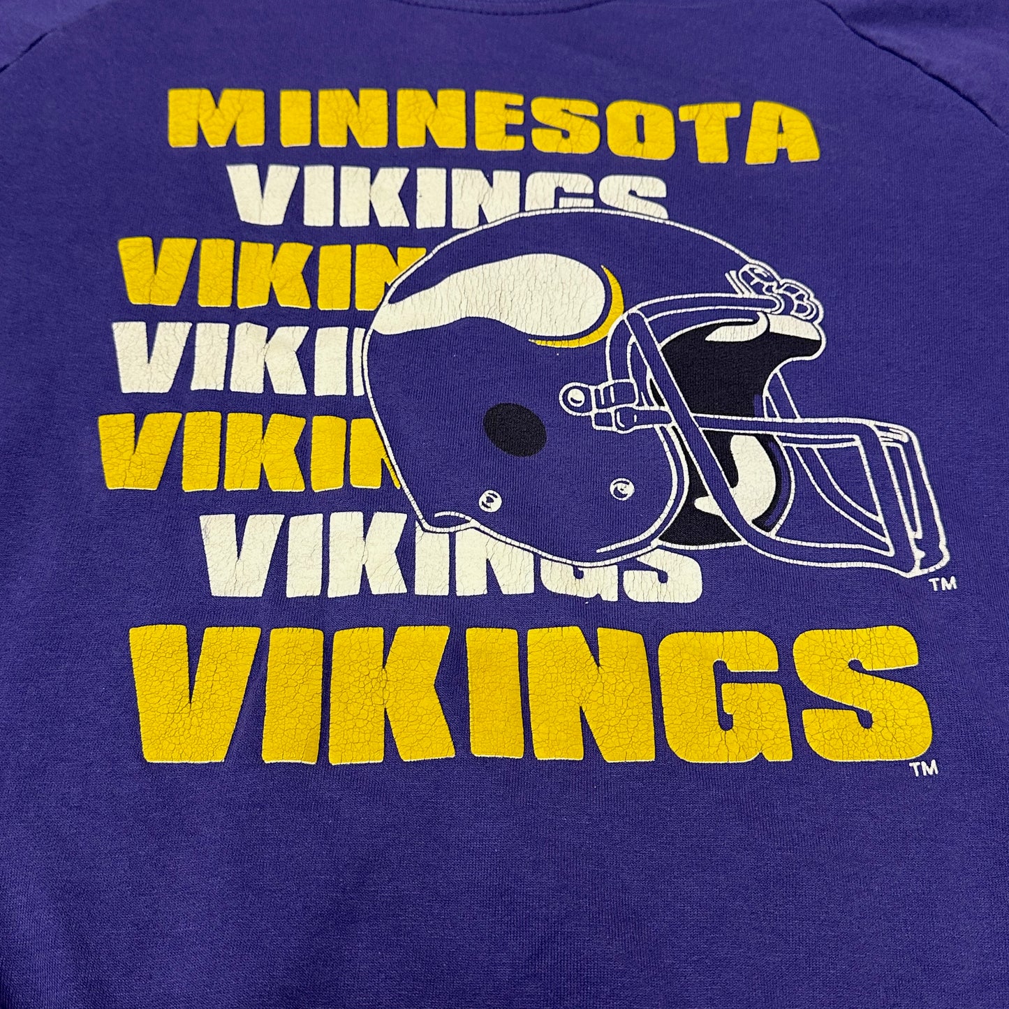 Vintage Minnesota Vikings Sweatshirt Garan Purple