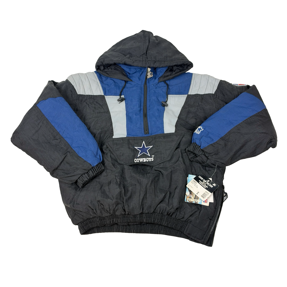 Vintage Dallas Cowboys Jacket Starter Pullover Puffer (New with Tags)