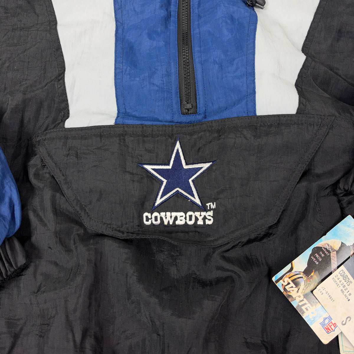 Vintage Dallas Cowboys Jacket Starter Pullover Puffer (New with Tags)