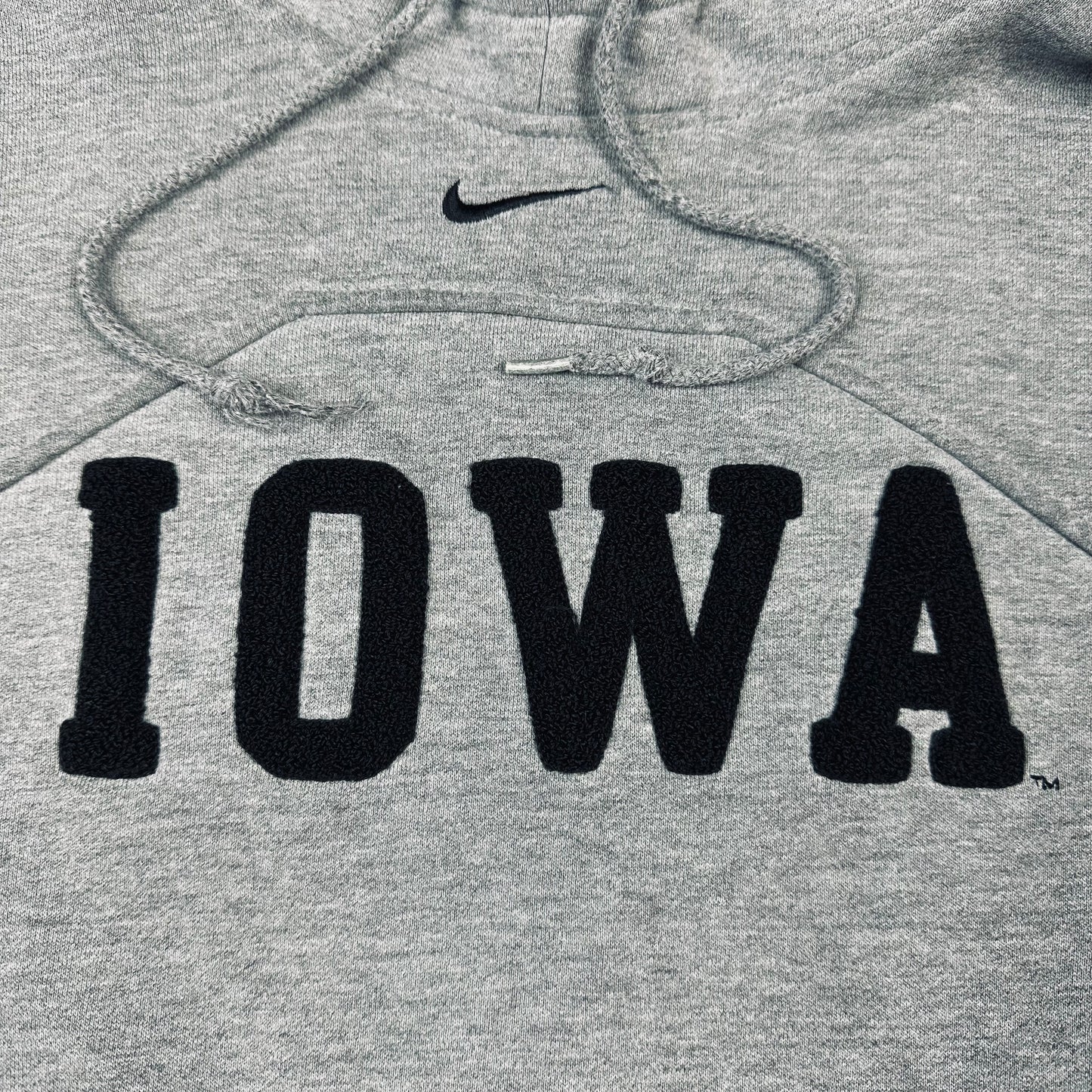 Vintage University of Iowa Gray Nike Middle Swoosh Hoodie
