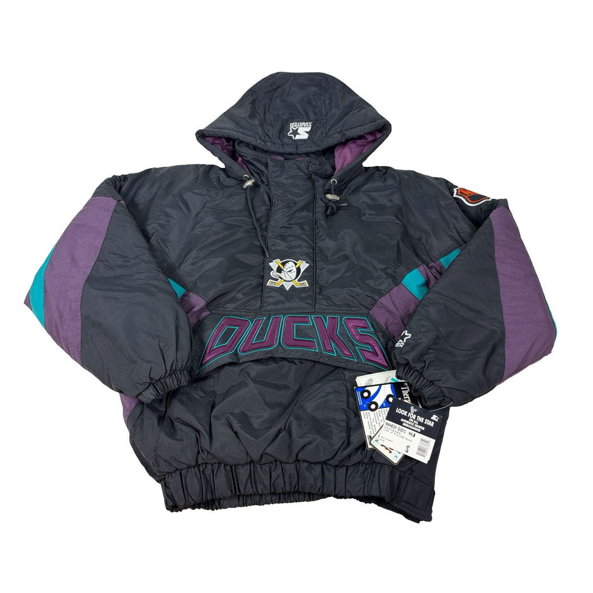 Vintage Anaheim Ducks Jacket Starter Pullover Puffer (New with Tags)