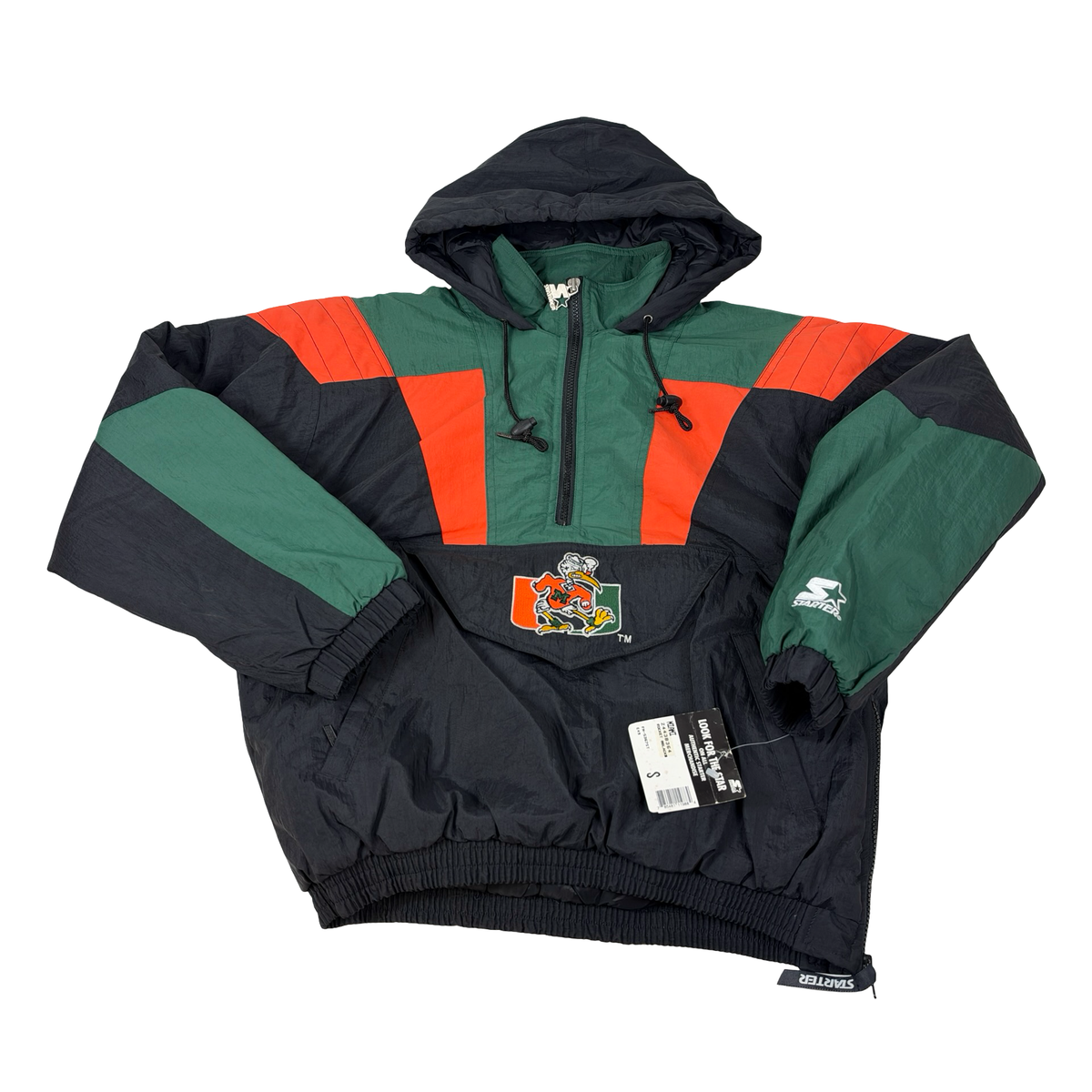 Vintage University of Miami Jacket Starter Pullover (New with Tags)