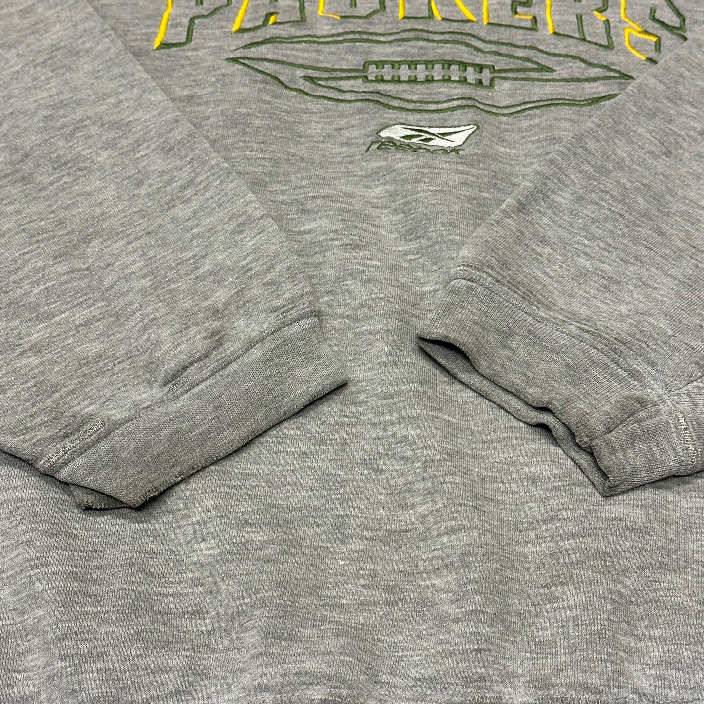 Vintage Green Bay Packers Sweatshirt Gray Reebok