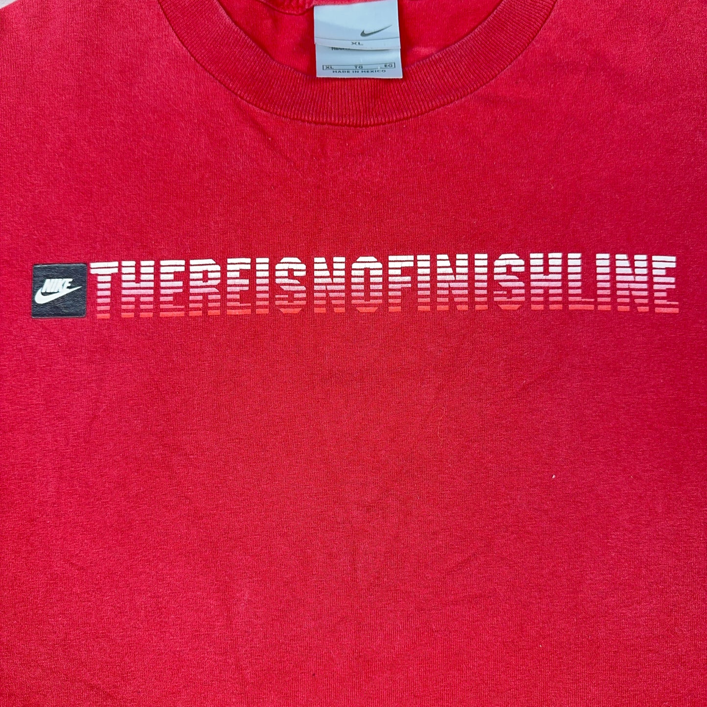 Vintage Red Nike "No Finish Line" Tee