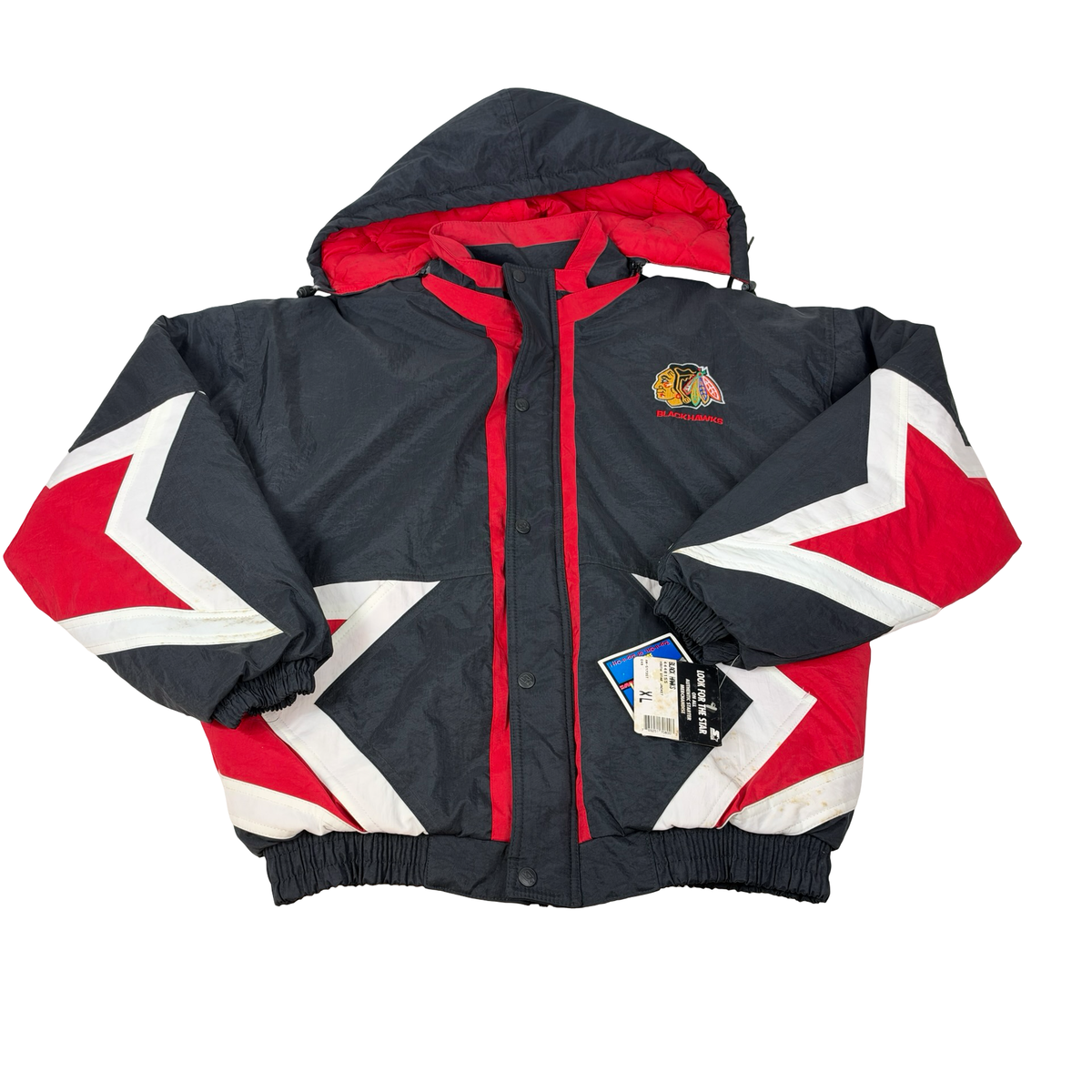 Vintage Chicago Blackhawks Jacket Starter Star Youth