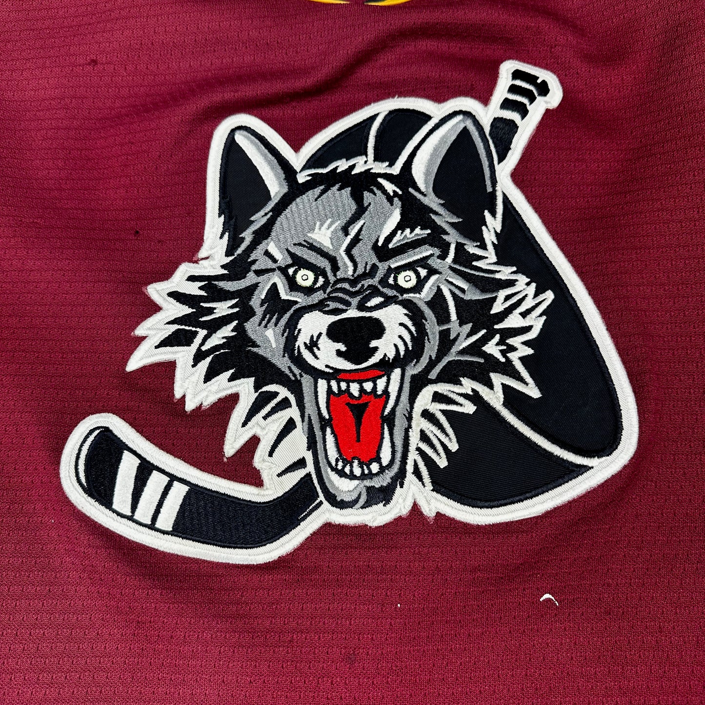 Vintage Chicago Wolves IHL Maroon Hockey Jersey