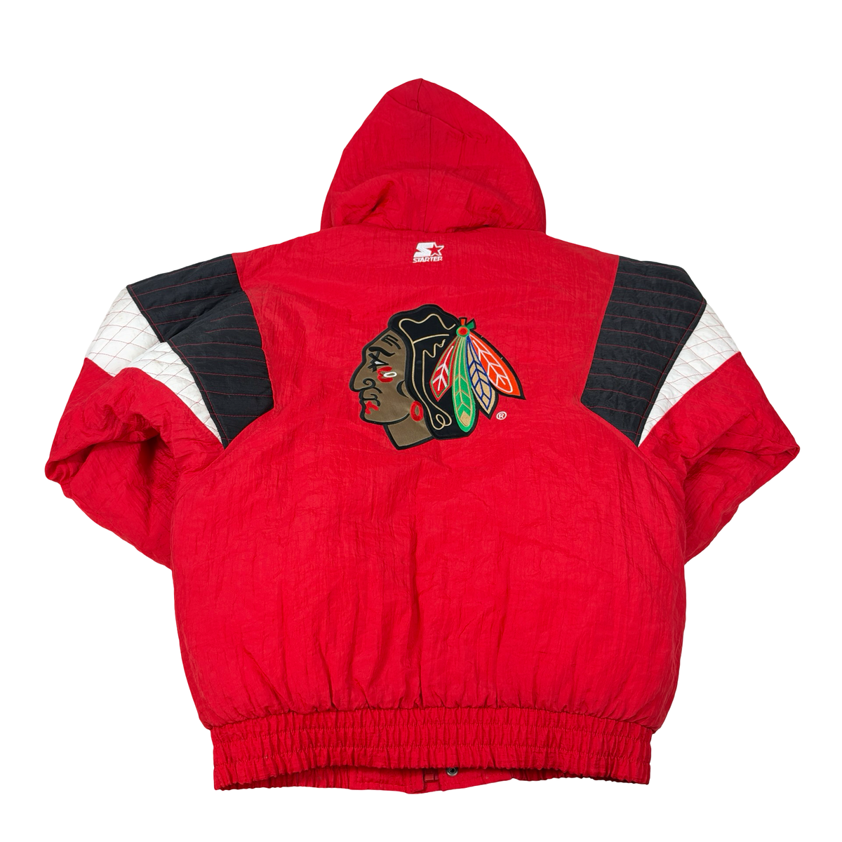 Vintage Chicago Blackhawks Jacket Starter Full Zip Red
