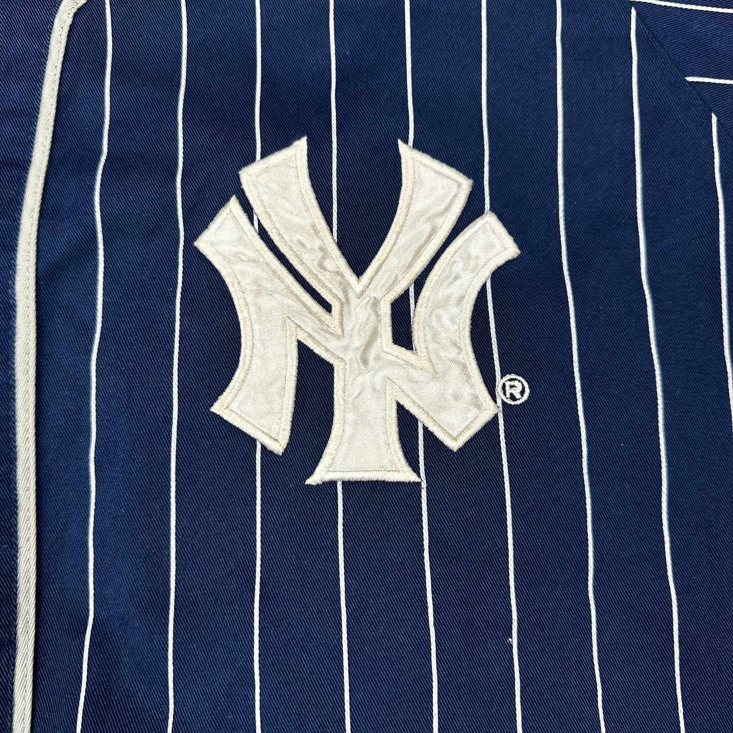 Vintage New York Yankees Navy Blue Starter Pinstripe Jersey