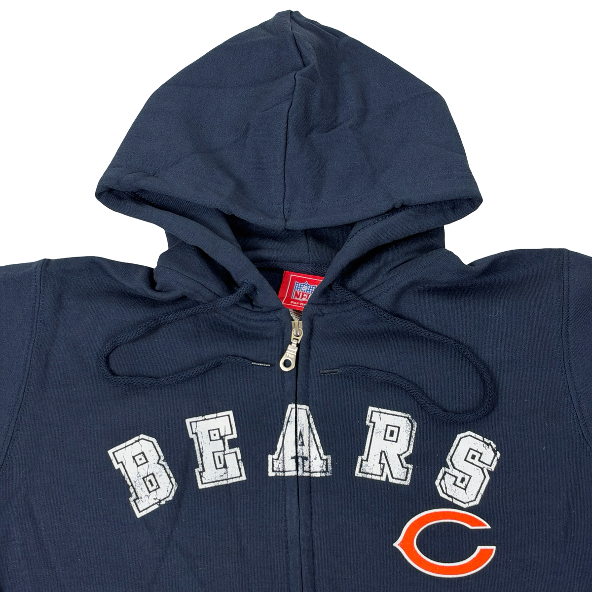 Vintage Chicago Bears Hoodie Women's Full Zip Blue
