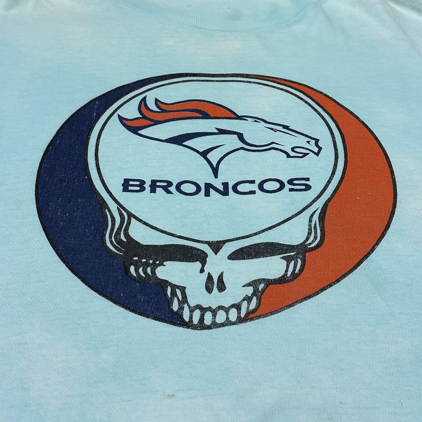 Vintage Denver Broncos Shirt Grateful Dead Skull