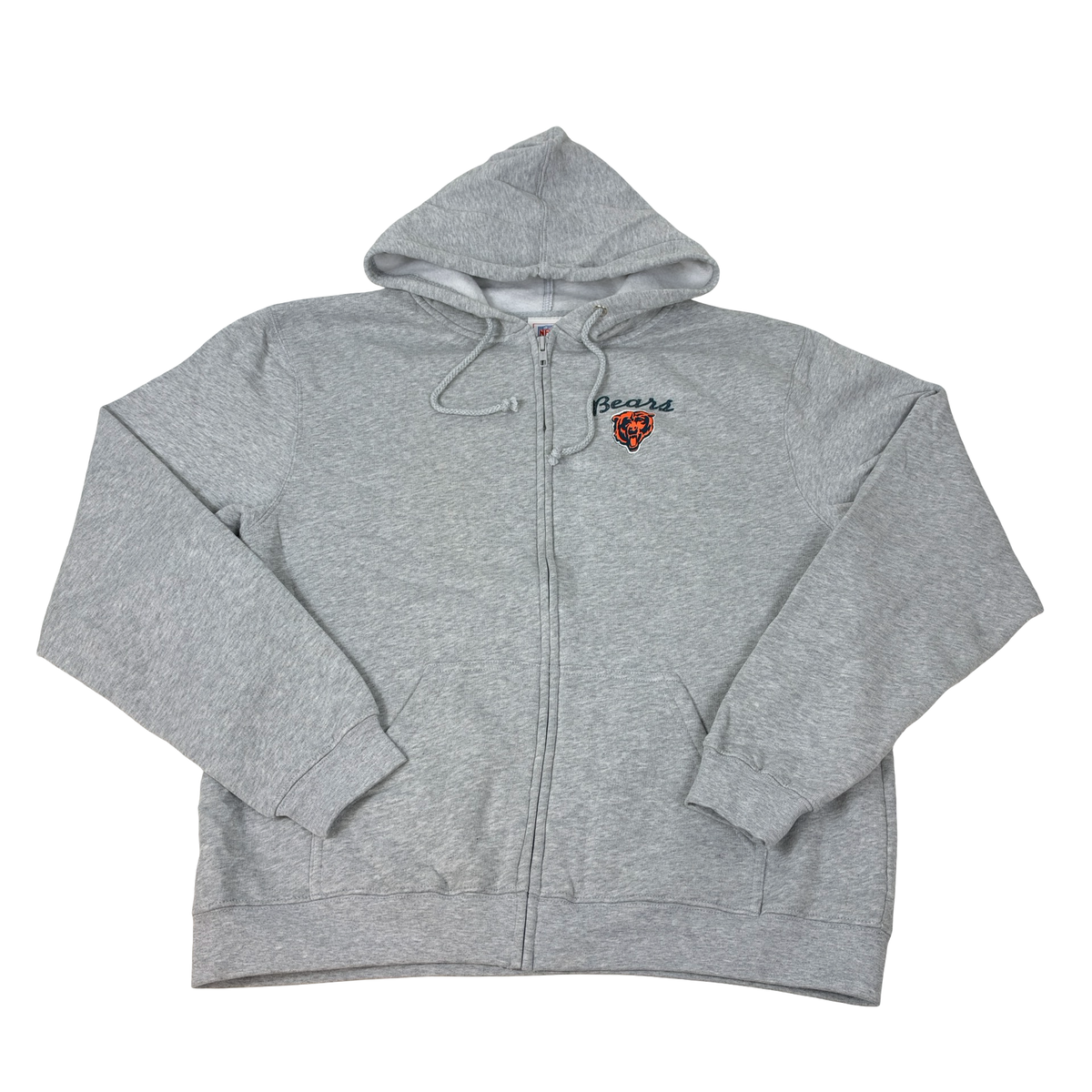 Vintage Chicago Bears Hoodie Women's Full Zip Gray