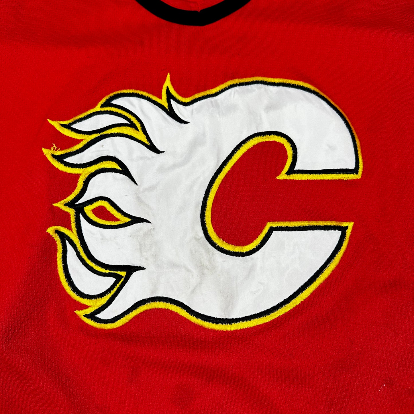 Vintage Calagary Flames Red Starter Hockey Jersey