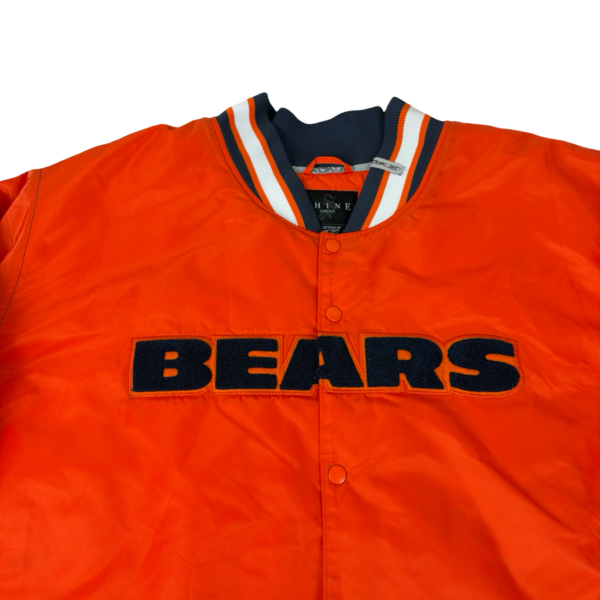 Vintage Chicago Bears Jacket Satin Reebok Orange