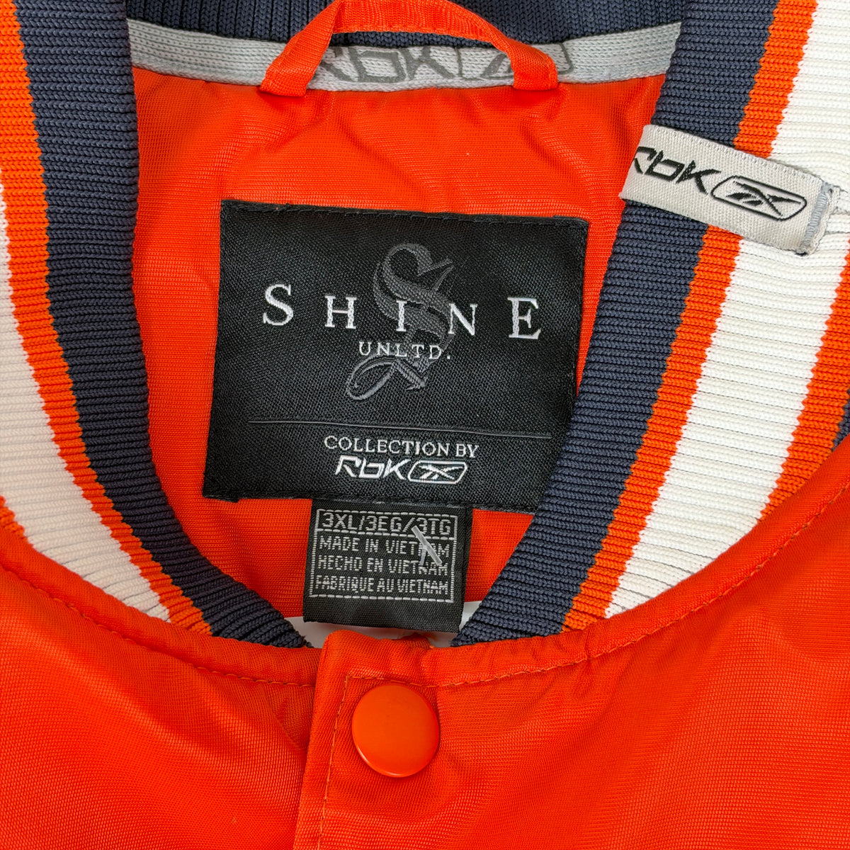 Vintage Chicago Bears Jacket Satin Reebok Orange