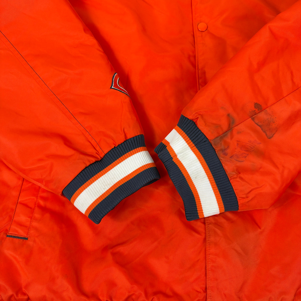 Vintage Chicago Bears Jacket Satin Reebok Orange