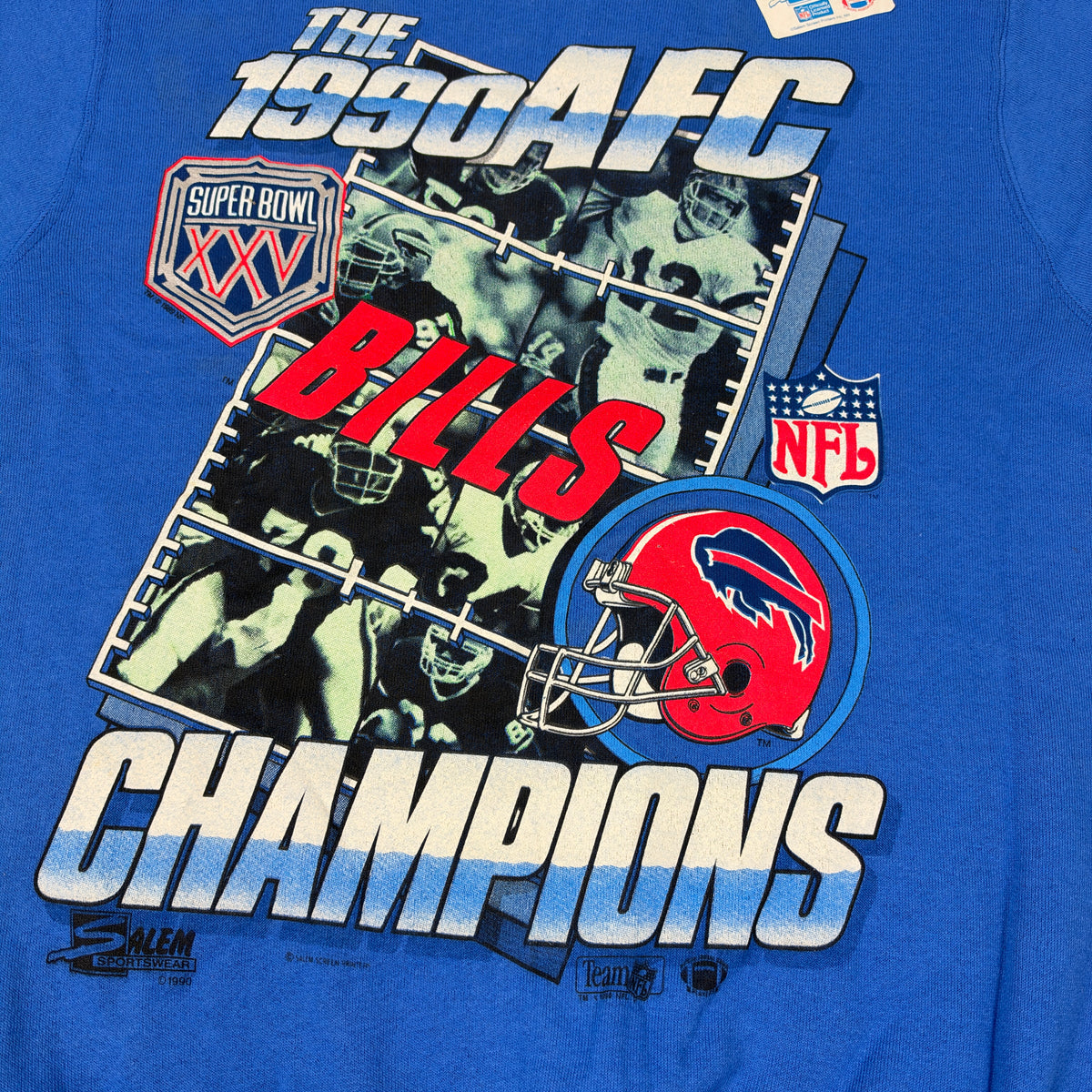 Vintage Buffalo Bills Sweatshirt AFC Champions 1990