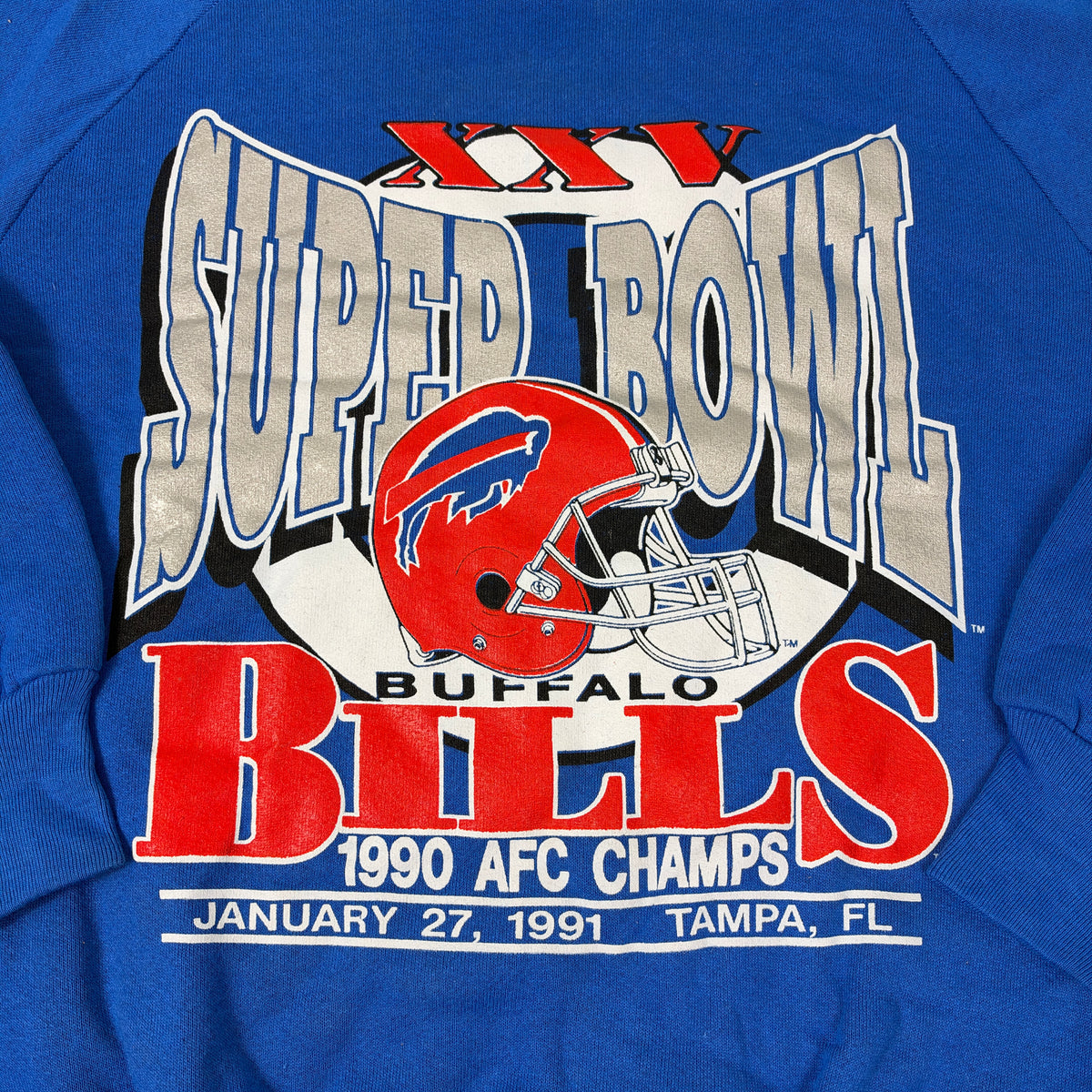 Vintage Buffalo Bills Sweatshirt Super Bowl XXV