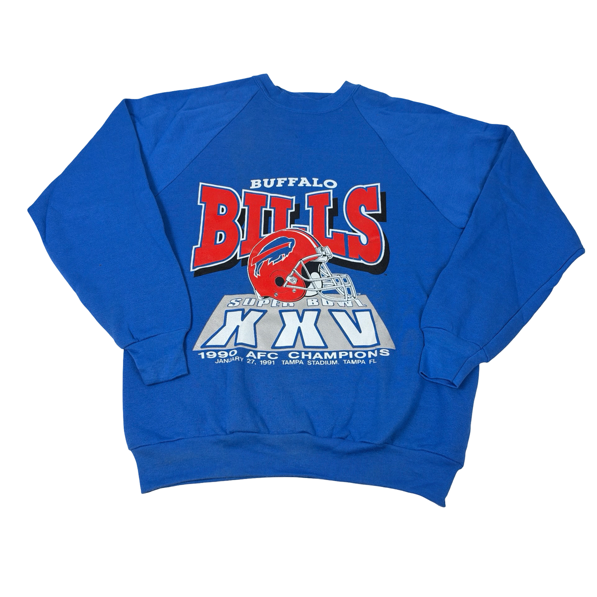 Vintage Buffalo Bills Sweatshirt Super Bowl XXV AFC Champs