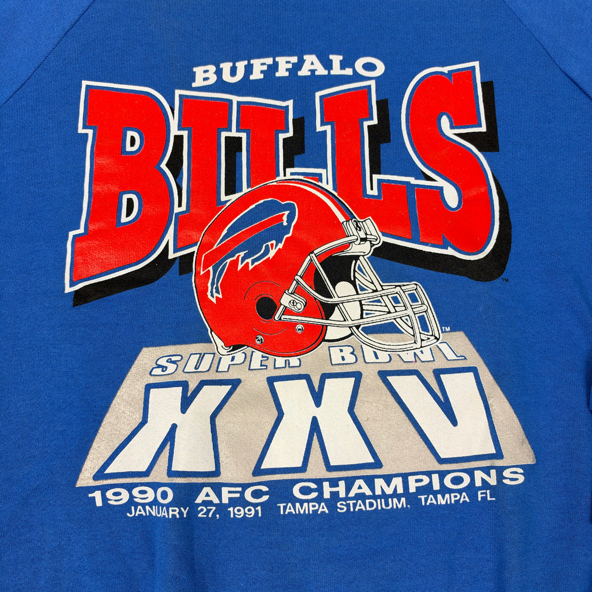 Vintage Buffalo Bills Sweatshirt Super Bowl XXV AFC Champs