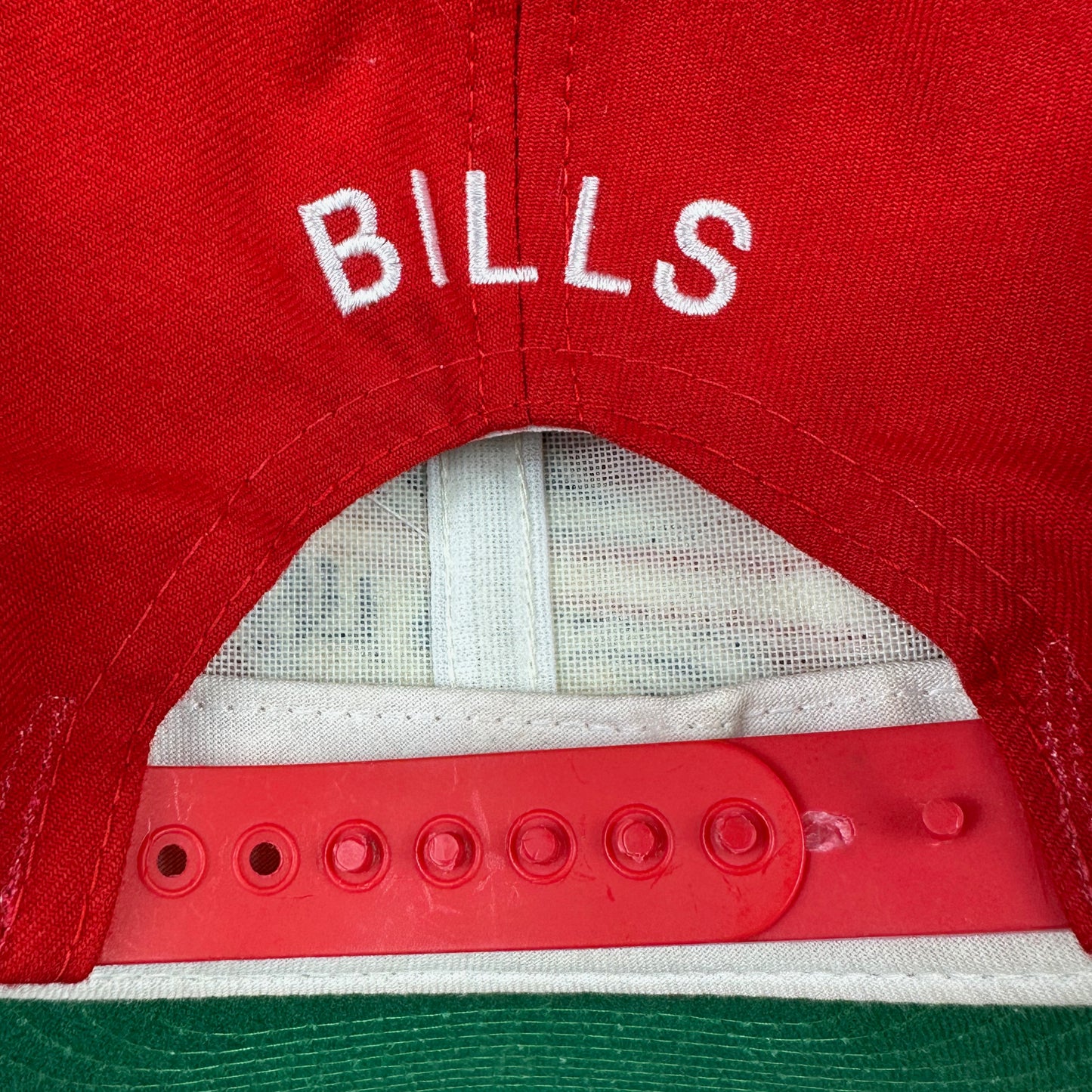 Vintage Buffalo Bills NFL Red New Era Snap Back Hat