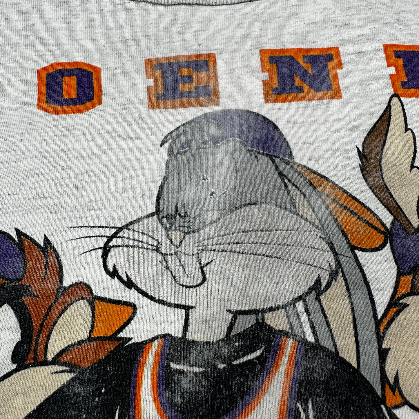 Vintage Phoenix Suns Looney Tunes Basketball Gray Changes Tee