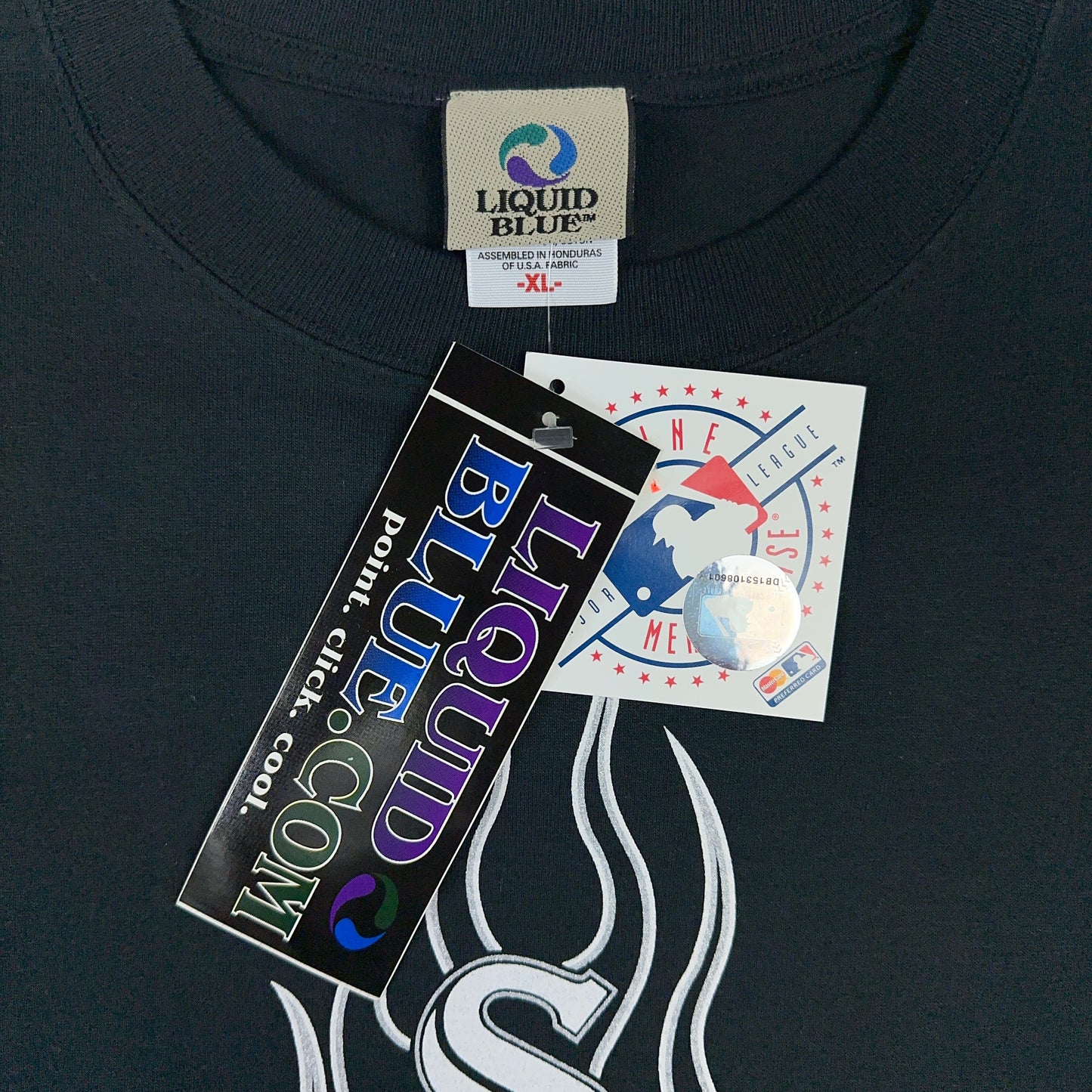 Vintage Chicago White Sox Liquid Blue Flame Long Sleeve Tee (New with Tags)