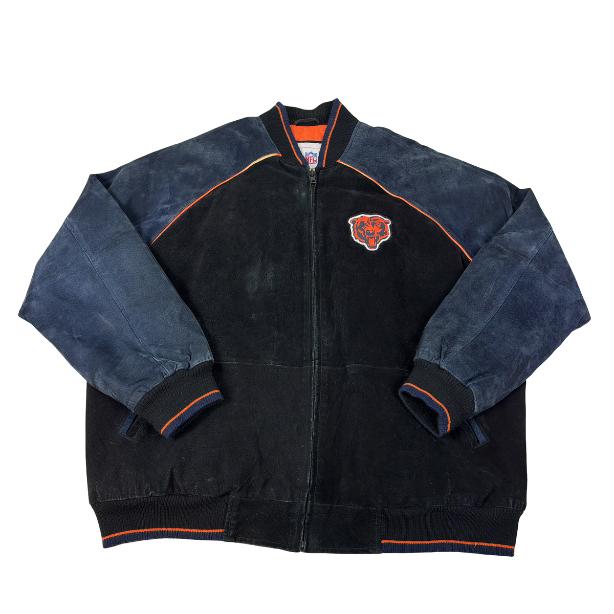 Vintage Chicago Bears Jacket Suede Leather NFL