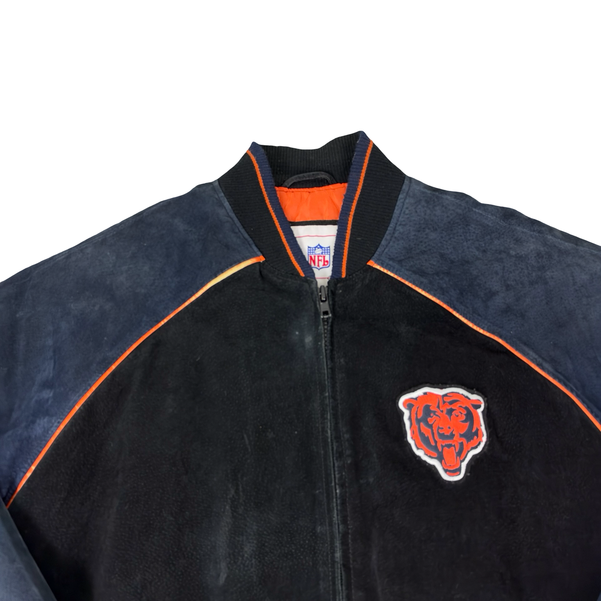 Vintage Chicago Bears Jacket Suede Leather NFL