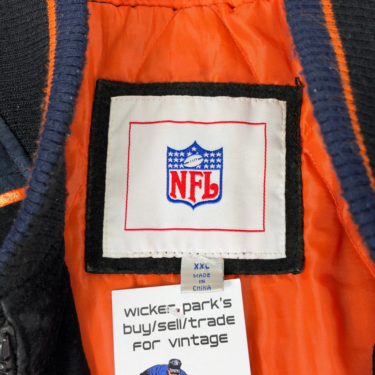 Vintage Chicago Bears Jacket Suede Leather NFL