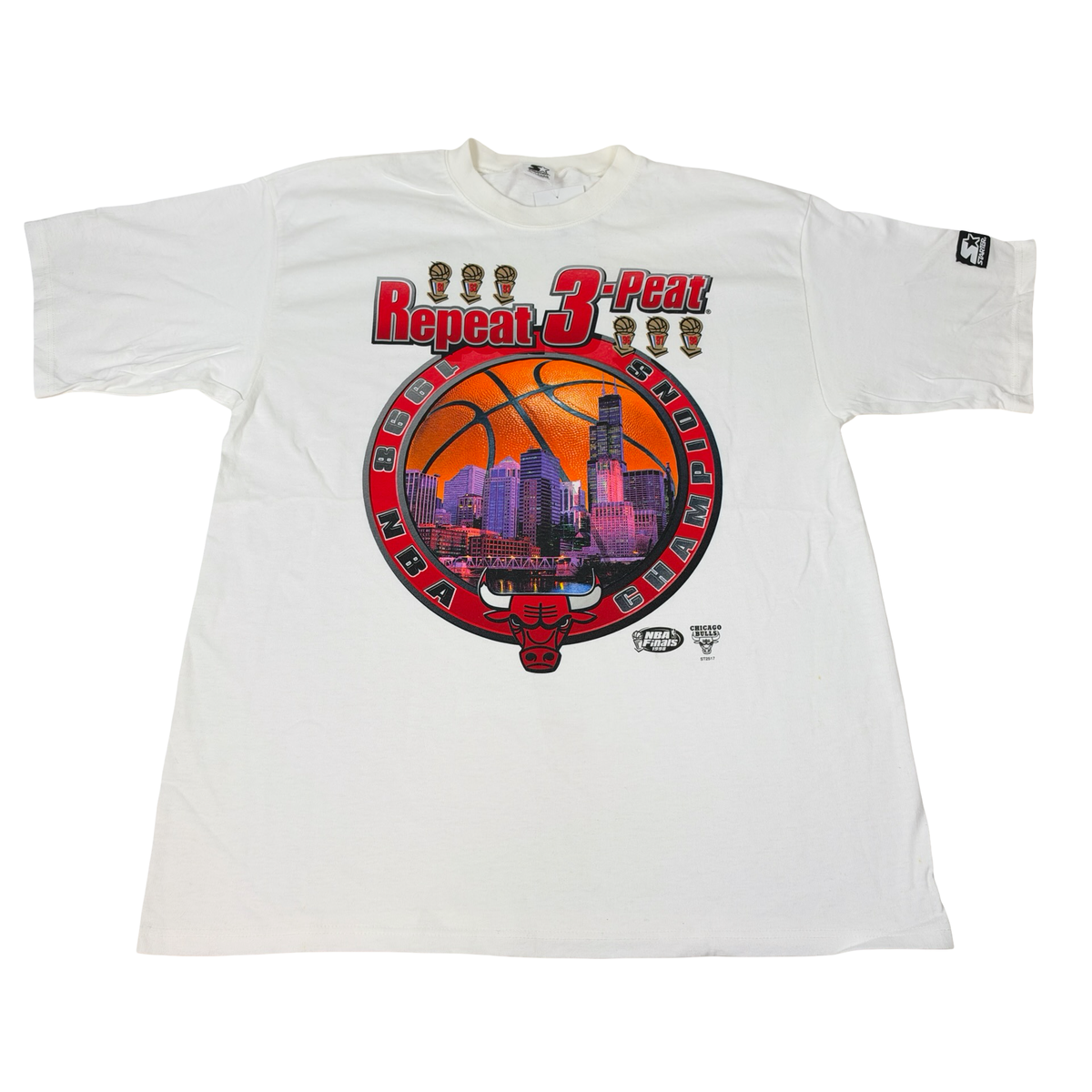 Vintage Chicago Bulls Shirt Repeat 3 Peat