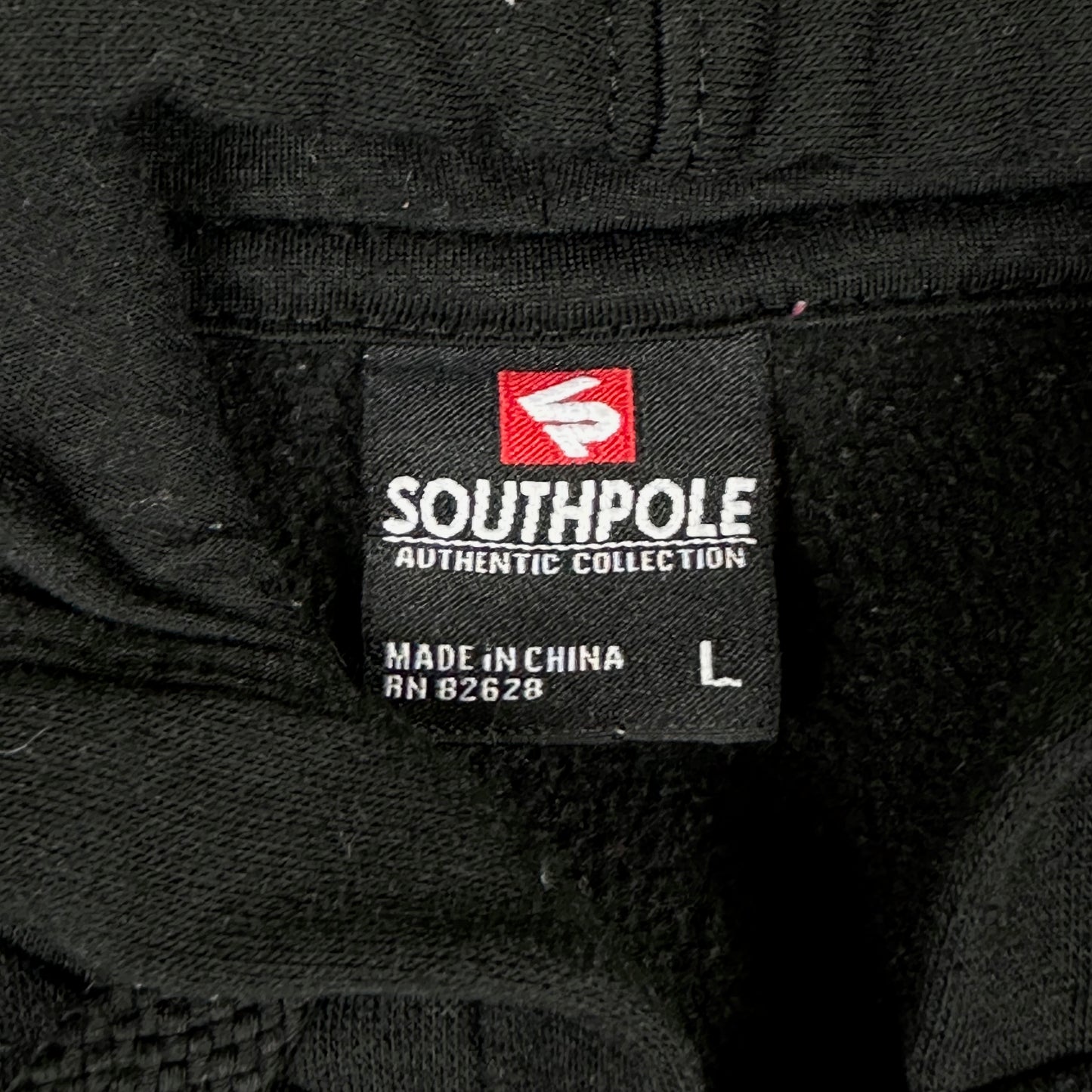 Vintage South Pole Y2K Hoodie Black Full Zip