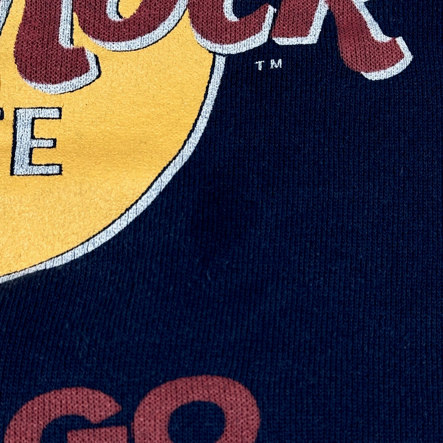 Vintage Hard Rock Cafe Sweatshirt Chicago Navy Blue