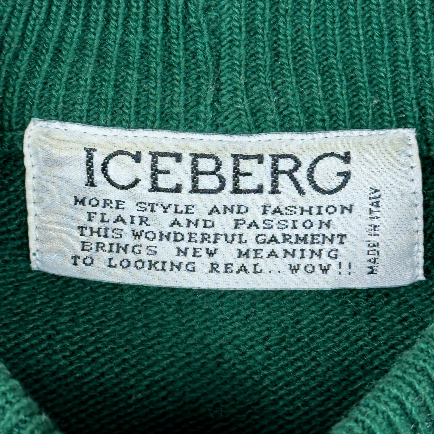 Vintage Iceberg History Sweater Agent 007