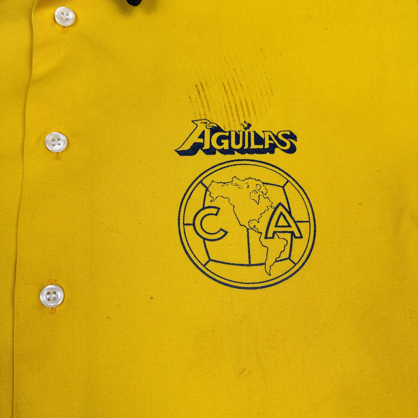 Vintage Club America Shirt Aguilas Speedzone Button