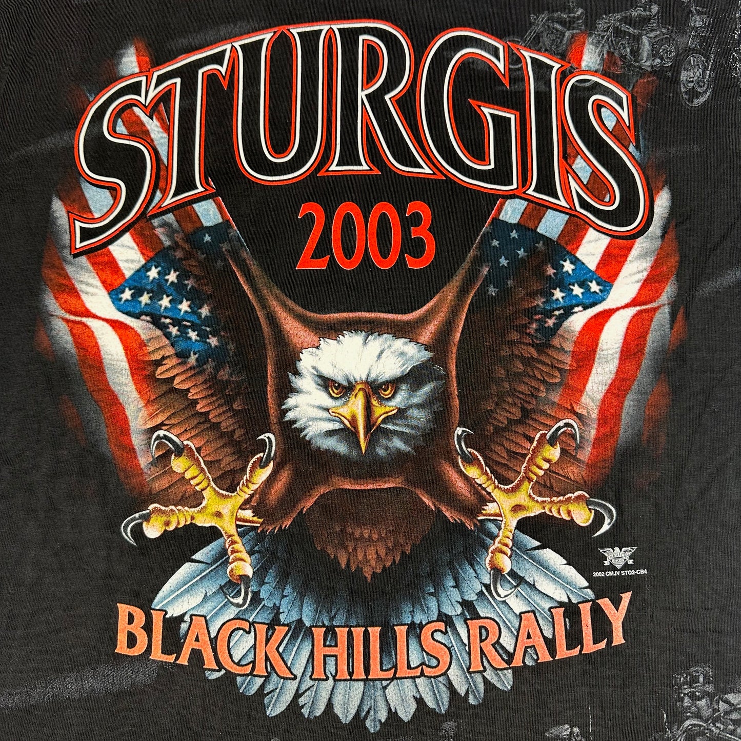 Vintage Sturgis Black Hills Rally Follow the Dream Black Tee