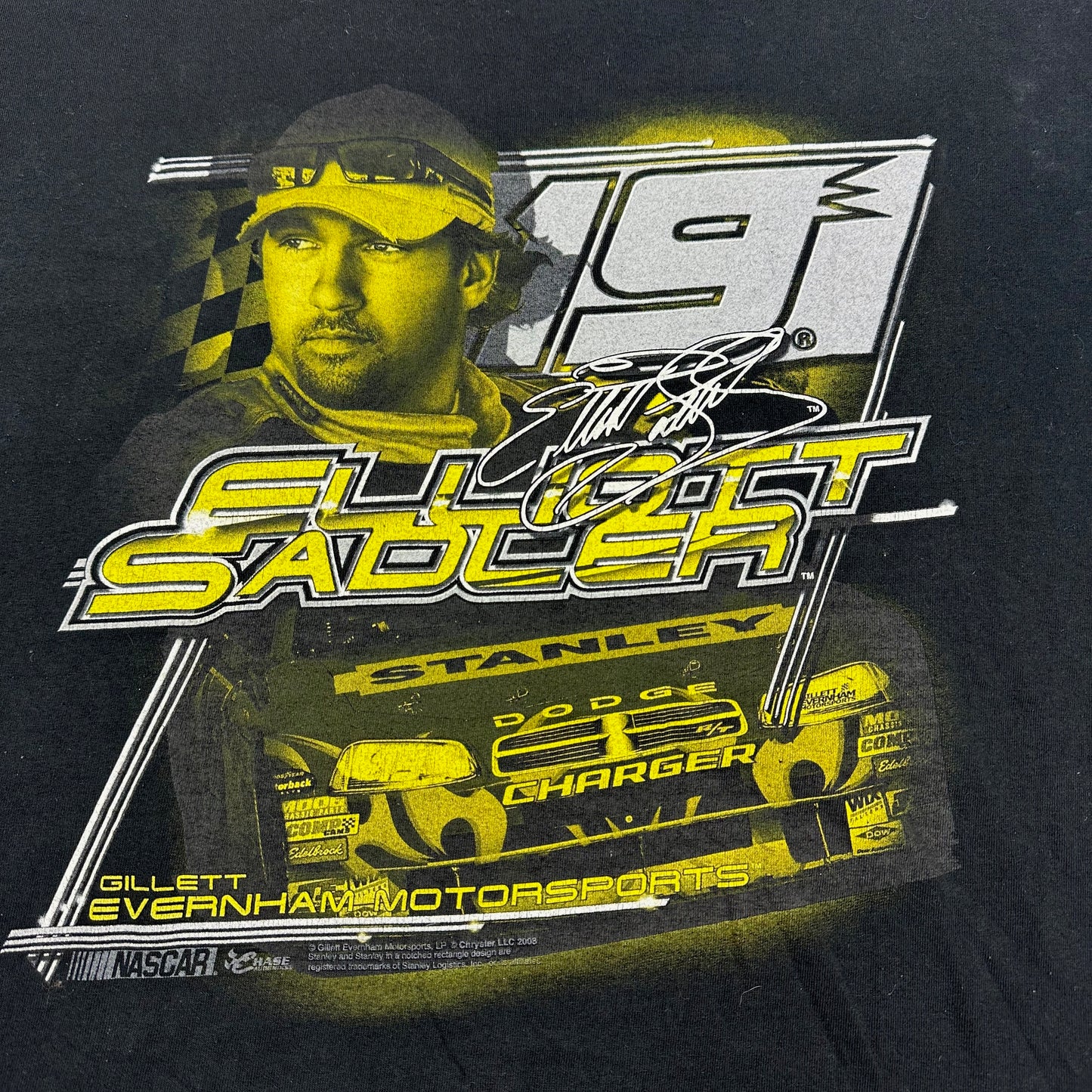 Elliot Sadler Chase Authentics Black Racing Tee