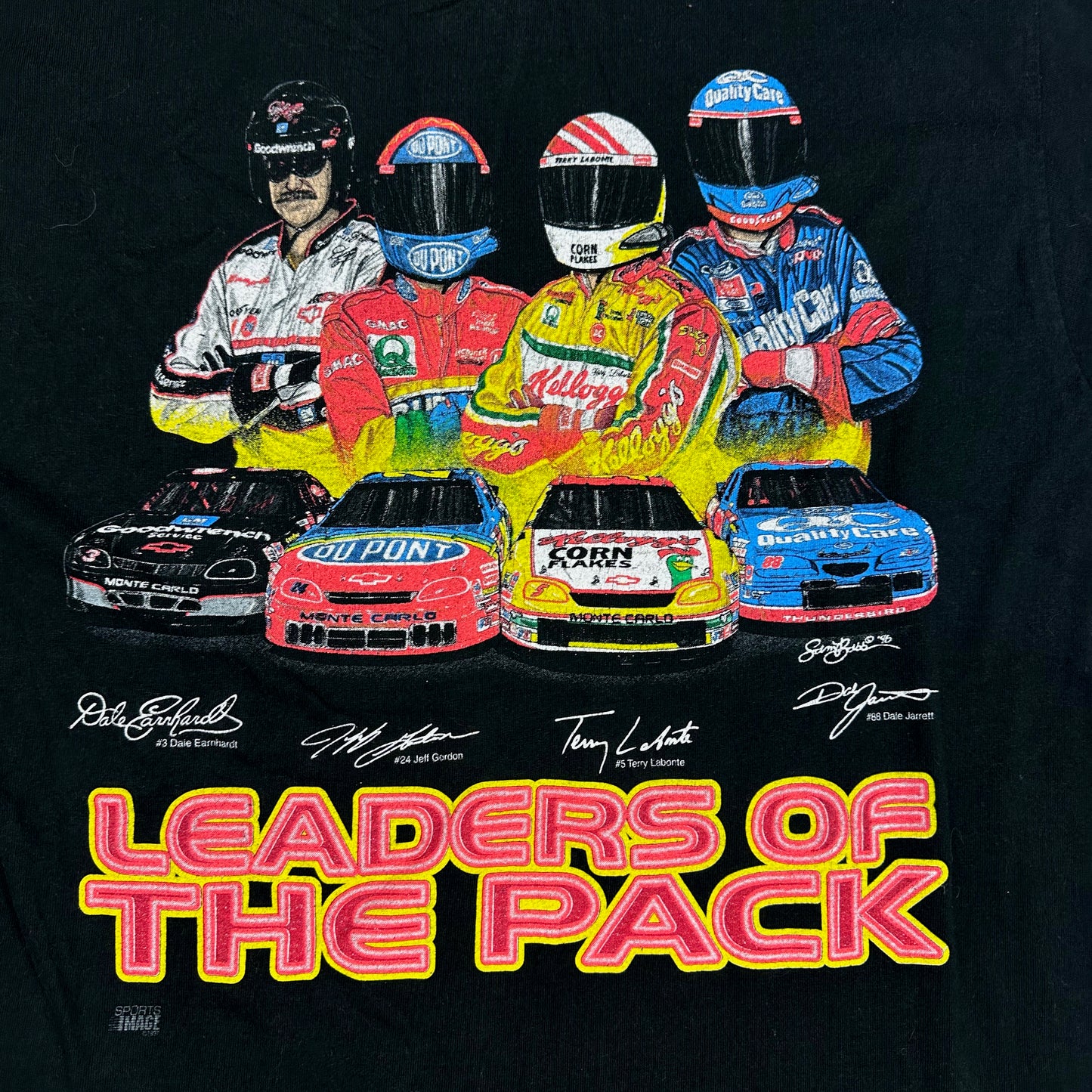 Vintage Leaders of the Pack Competitor Black Racing Tee