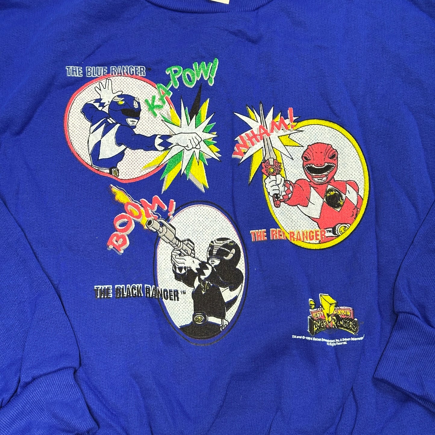 Vintage Power Rangers Sweatshirt Mighty Morphin