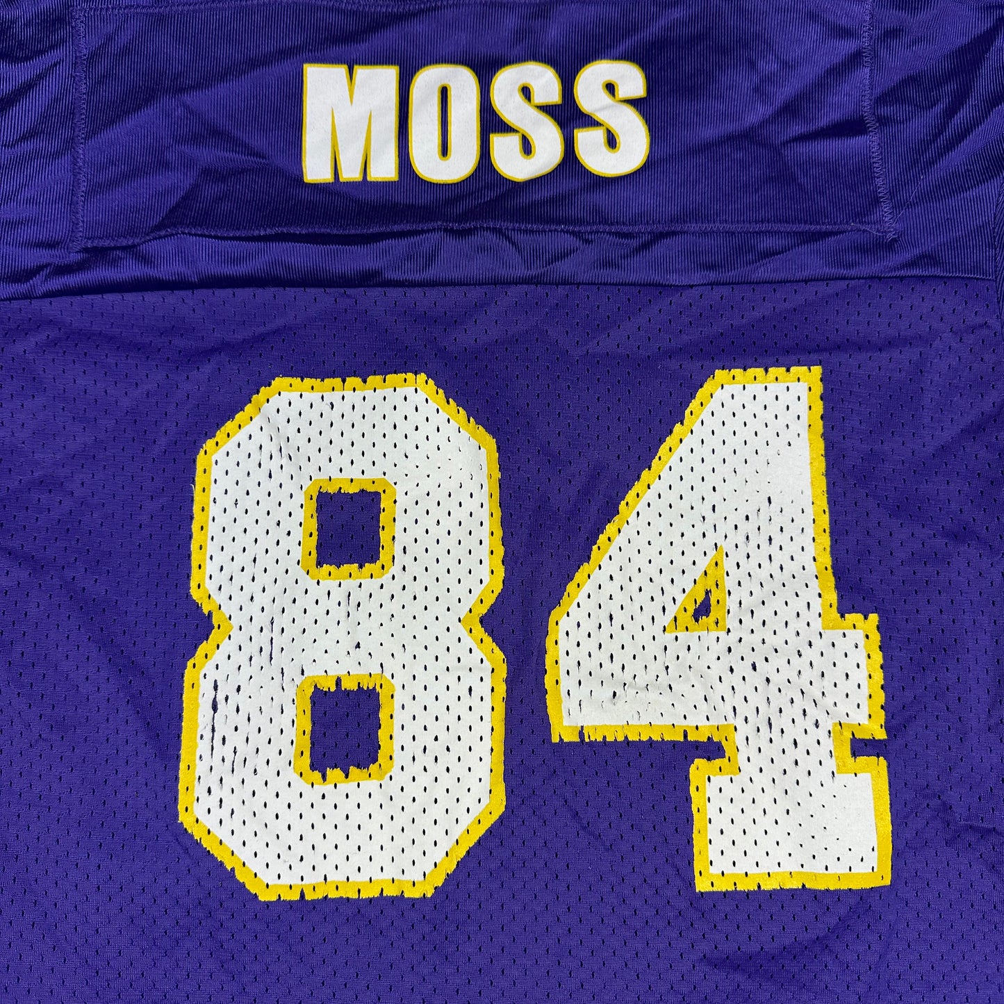 Vintage Randy Moss Minnesota Vikings Purple Champion Football Jersey