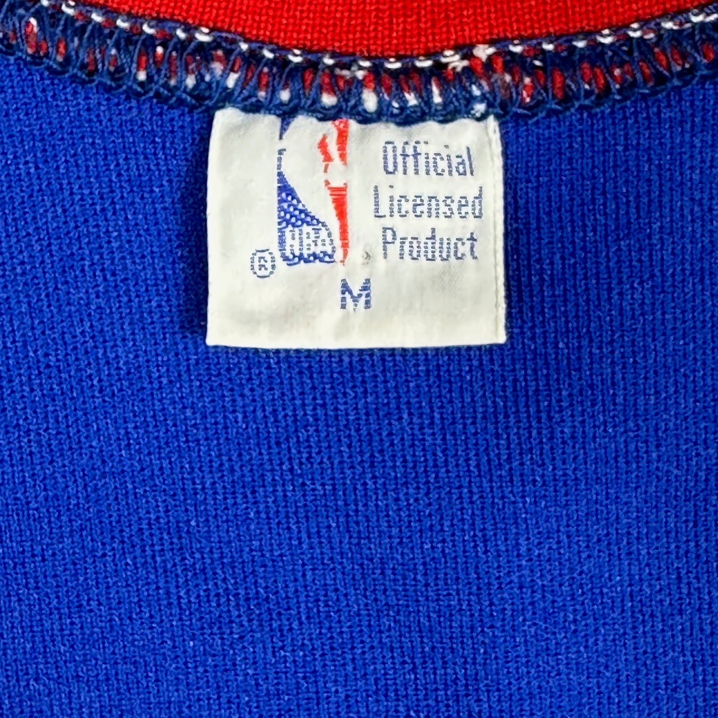 Vintage Adrian Dantley Detroit Pistons Blue Sand Knit Basketball Jersey