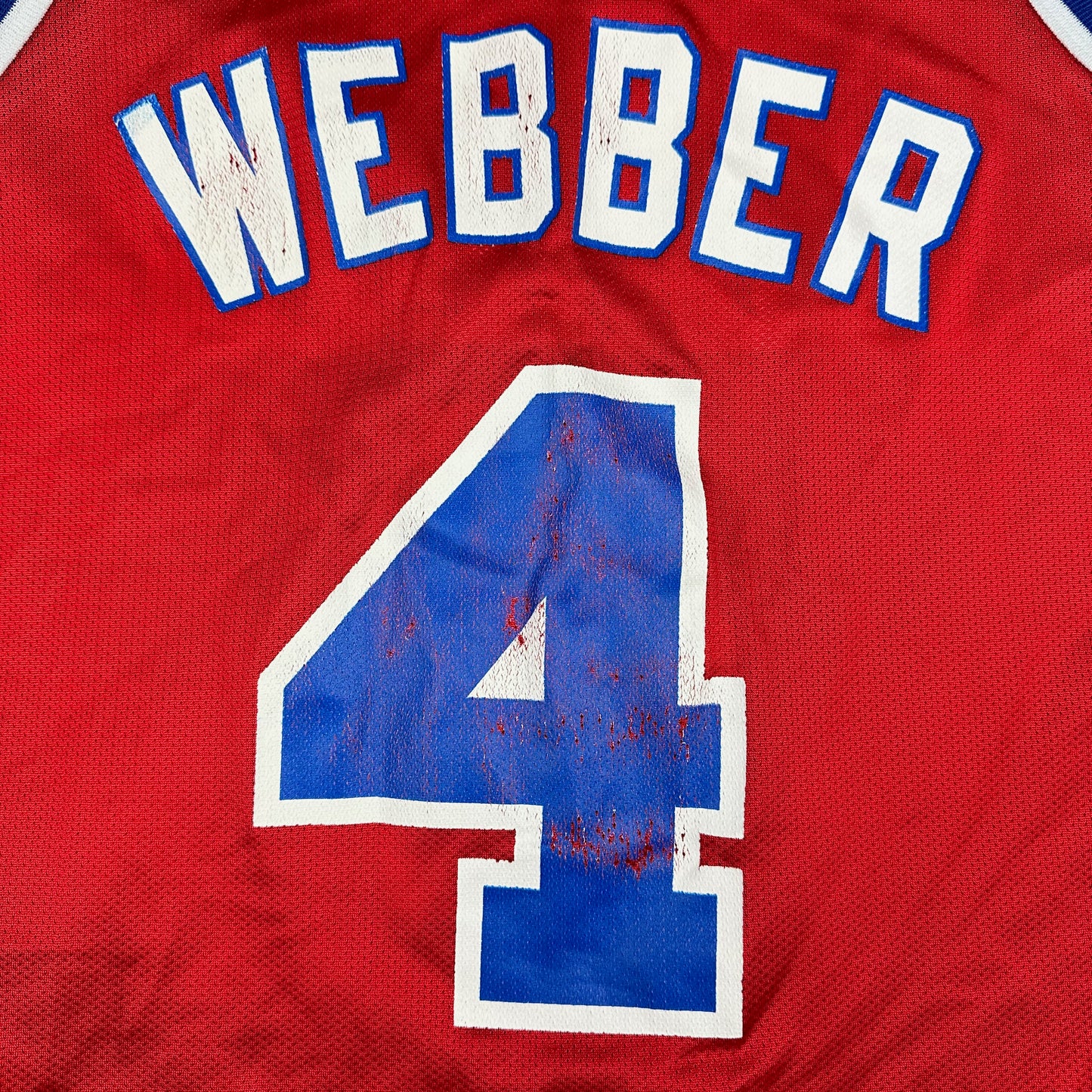 Vintage Chris Webber Washington Bullets Red Champion Basketball Jersey