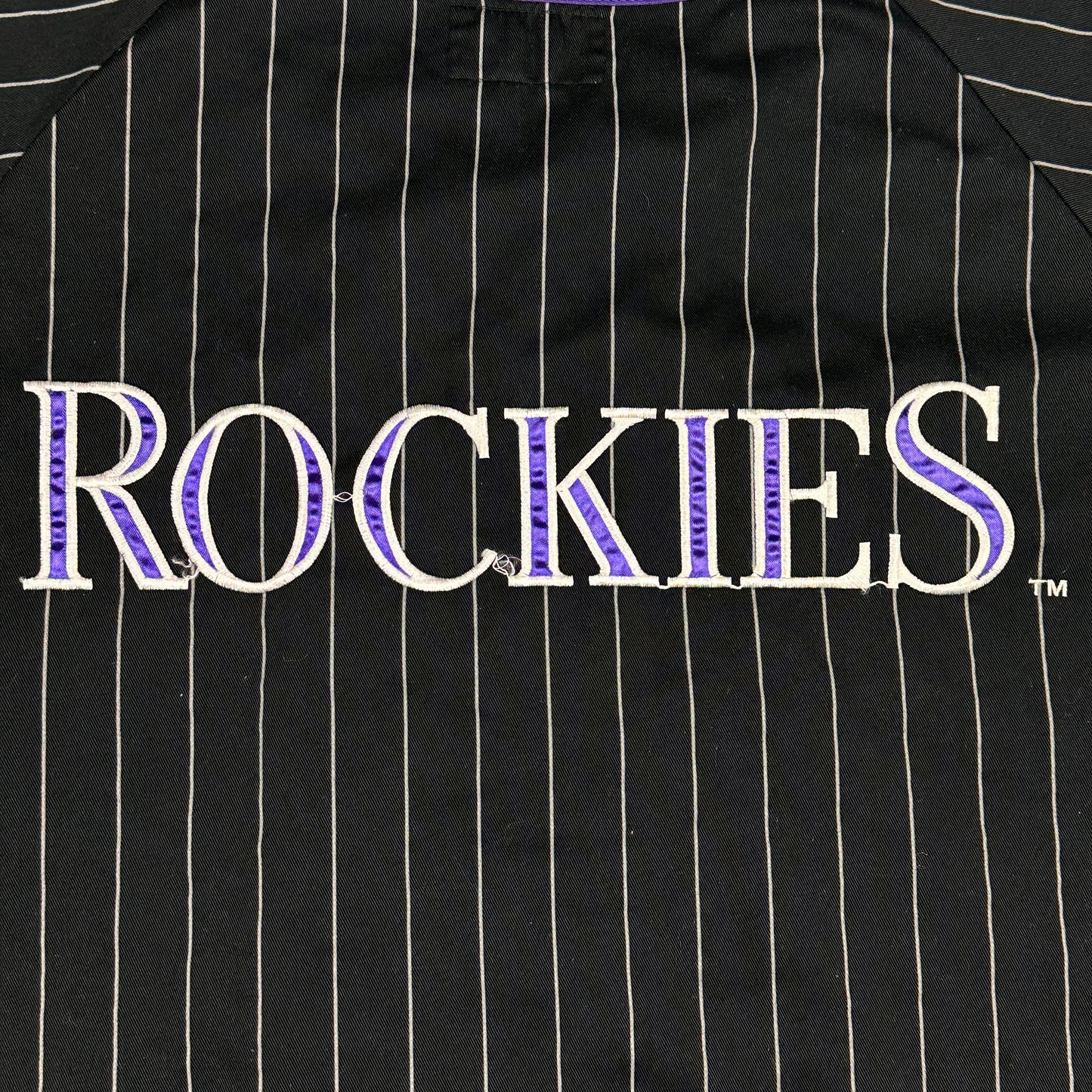 Vintage Colorado Rockies Black Starter Baseball Jersey