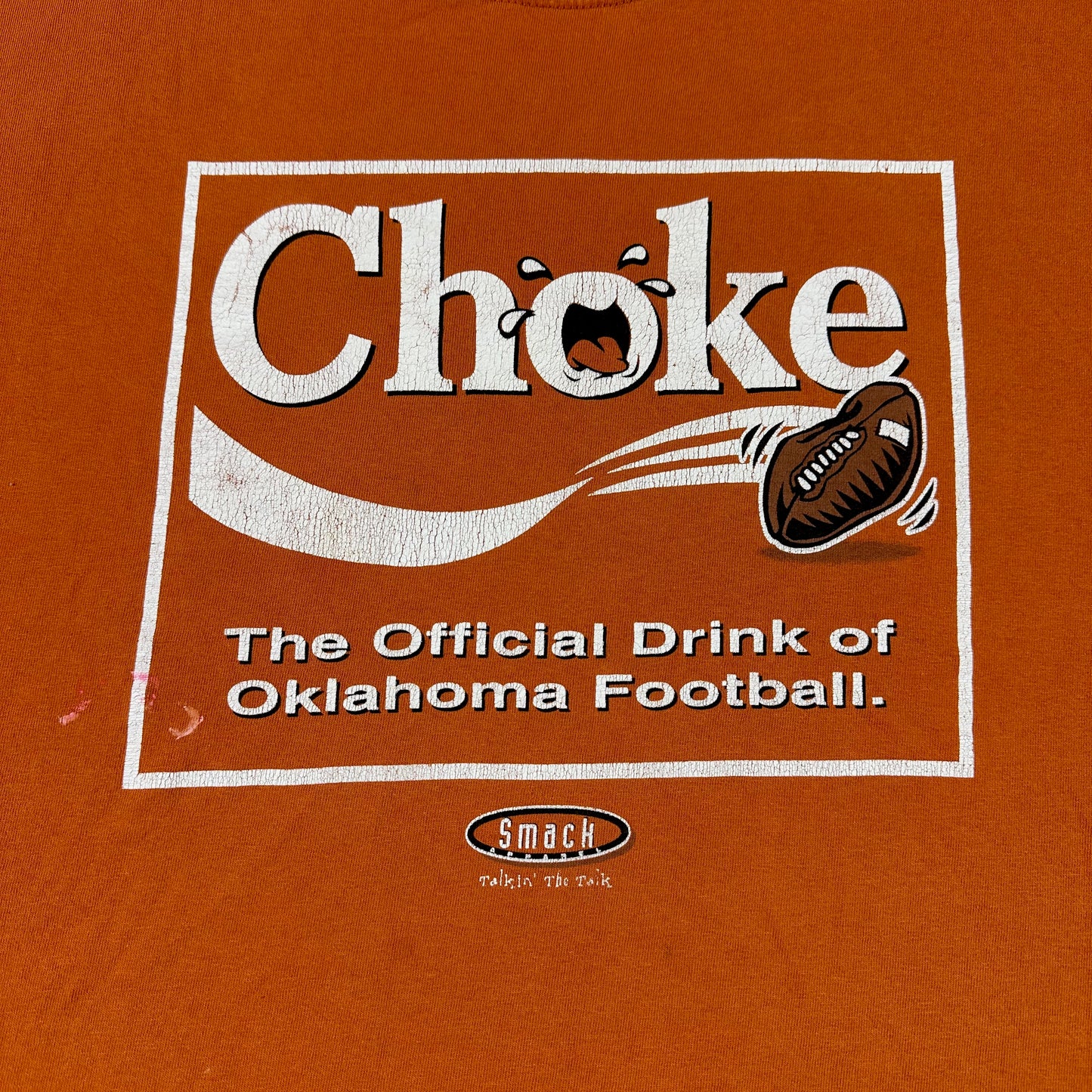 Vintage University of Texas Shirt Smack Talk Oklahoma Choke