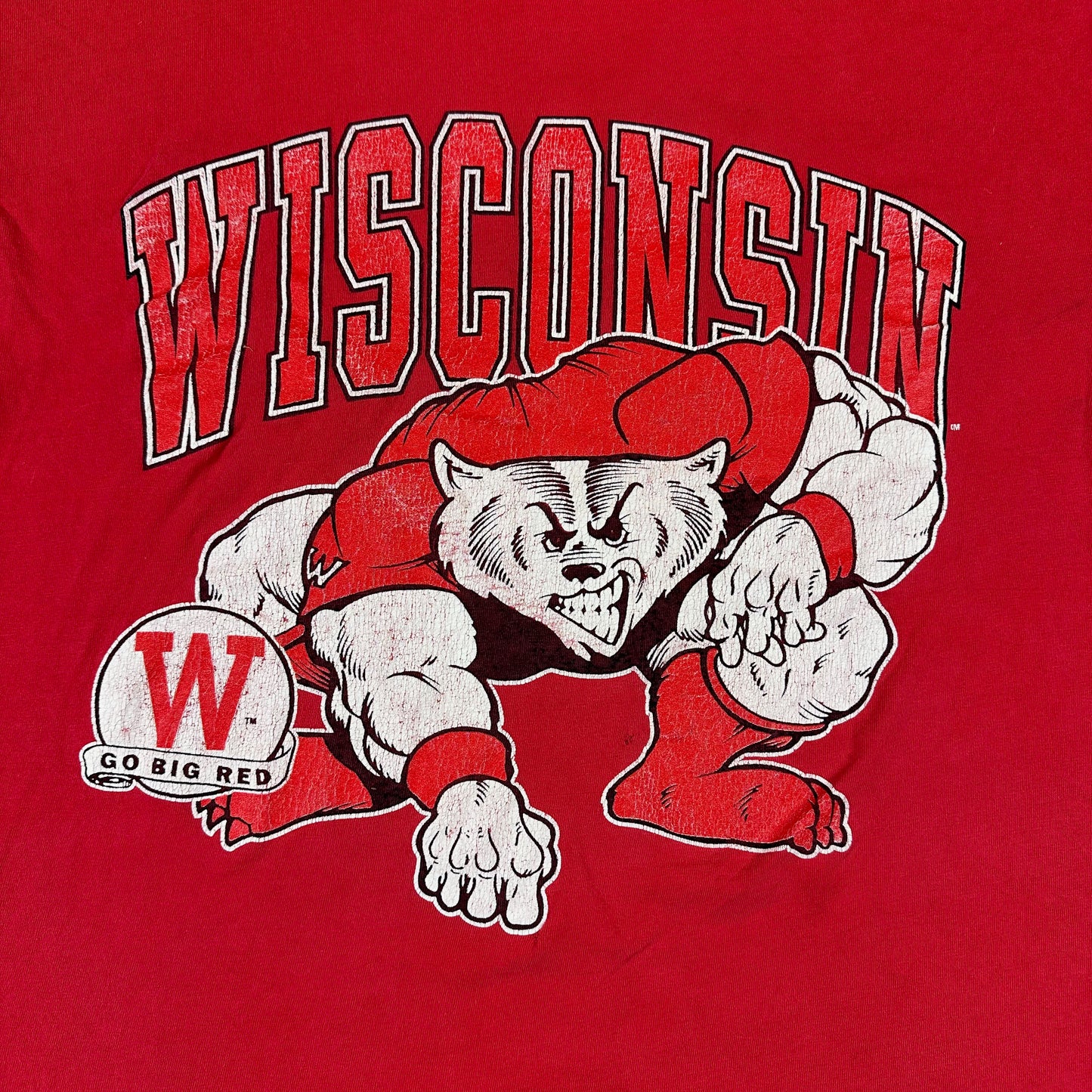 Vintage University of Wisconsin Shirt Jostens Go Big Red